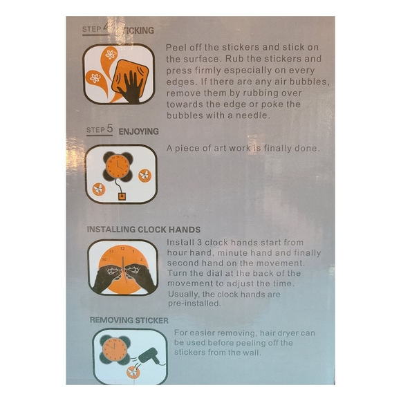 (NEW)Wall Sticker Clock LED Light - Picture 3 of 4